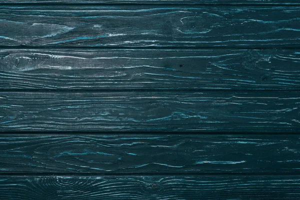 Top View Blue Wooden Planks Surface Background — Stock Photo, Image