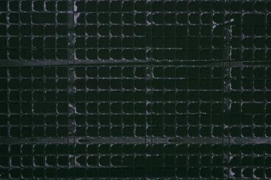 top view of industrial black plastic grid for background clipart