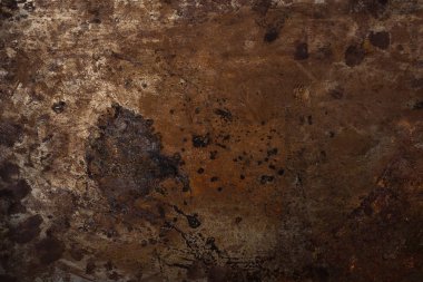 top view of rusted metal template for background clipart