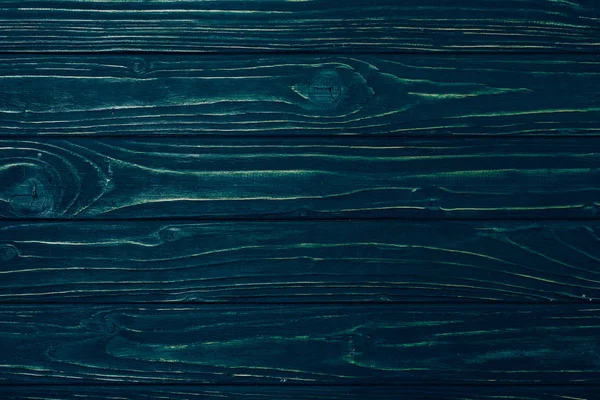 Top view of dark blue wooden planks surface for background — Stock Photo