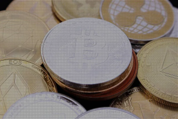 Bitcoin para amoung diğer kripto para birimleri - yaklaşan devrim - bitcoin amoung altcoins pixelated
