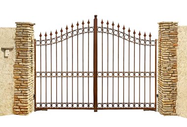 Otomatik girişi kılavuz izole beyaz bir arka plan üzerinde açma              