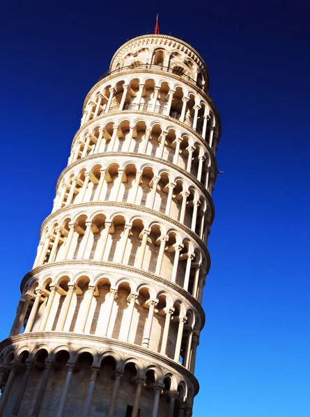 Torre Pisa Sob Sol Italiano — Fotografia de Stock