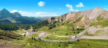 The Alps at the Galibier Pass in France                  clipart