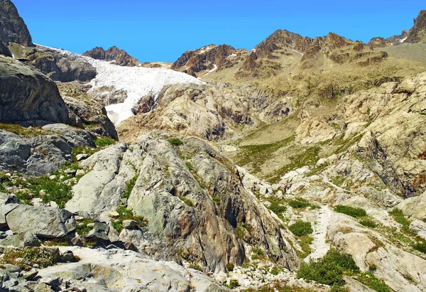 Derretimiento Glaciares Los Alpes Franceses —  Fotos de Stock