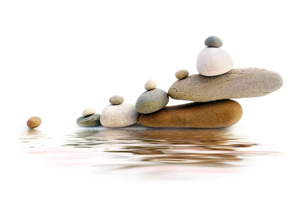 Polierte Steine Symbolisieren Den Aufstieg — Stockfoto
