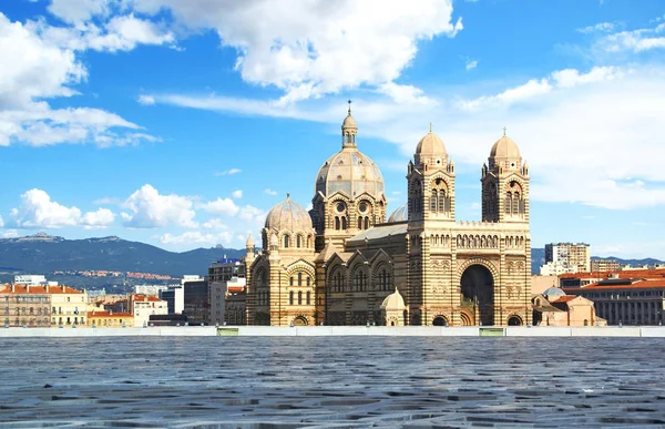 Sainte Marie Majeure Katedralen Marseille Provence Frankrike — Stockfoto