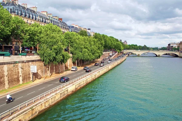 Road Banks Seine Paris — Stock Photo, Image