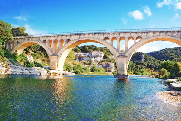 Die Schabe Der Collias Brücke Okzitanien Frankreich — Stockfoto