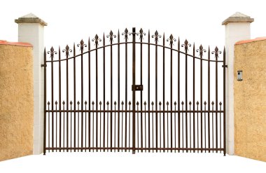 Beyaz bir arka plan üzerinde izole giriş ızgarası                