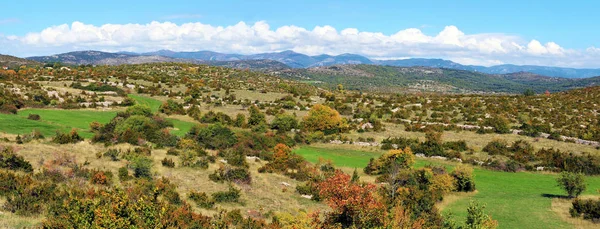 Altopiano Collinare Nel Sud Della Francia — Foto Stock