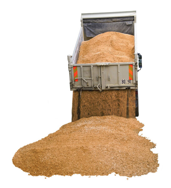 Направленная разгрузка агрегатов из самосвала
                