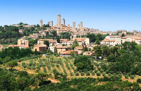 San Gimignano País Sienés —  Fotos de Stock