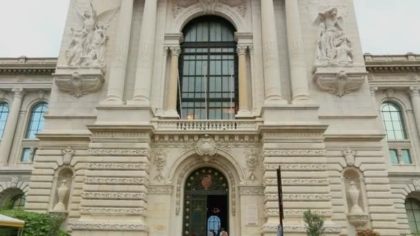 Monaco Principauté Monaco Juillet 2015 Entrée Façade Musée Océanographique Monaco — Video