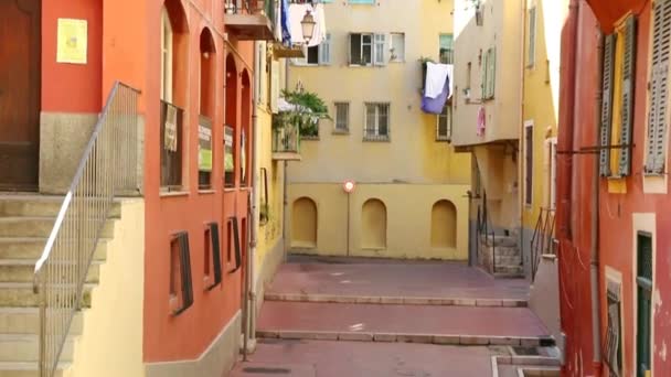 Alley Ocher Colors Old Nice — Stock Video
