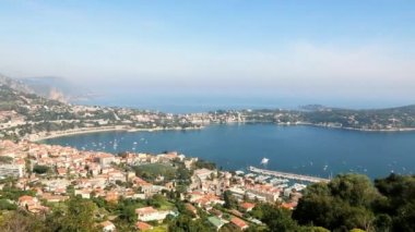 Villefranche-sur-Mer.Kaptan Ferrat 'taki Riviera..