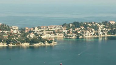 Villefranche-sur-Mer.Kaptan Ferrat 'taki Riviera..