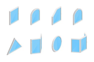 İzometrik windows farklı türleri