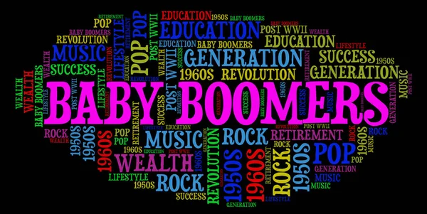 Baby Boomers Generación Millenials — Foto de Stock