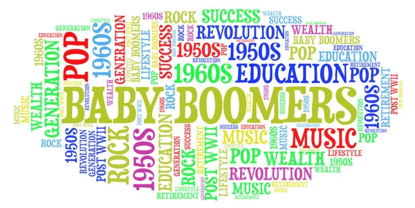 Baby Boomers Pokolenie Millenials Obraz Stockowy
