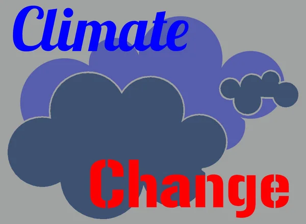 Words Clouds Climate Chance — 스톡 사진