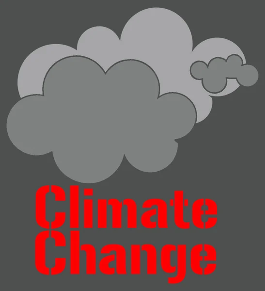 Felhős Szavak Éghajlati Esély — Stock Fotó
