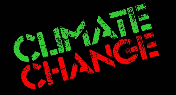 Palavra Advertência Sobre Fundo Preto Climate Chance — Fotografia de Stock