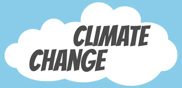 Cloud Met Woorden Klimaatverandering — Stockfoto
