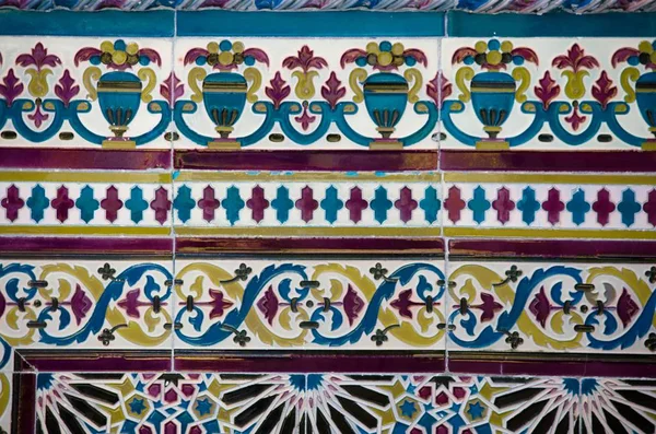 Azulejos Cerámica Árabe Colorido Viejo —  Fotos de Stock