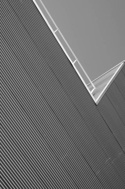 Modern endüstriyel metal cephenin detayı