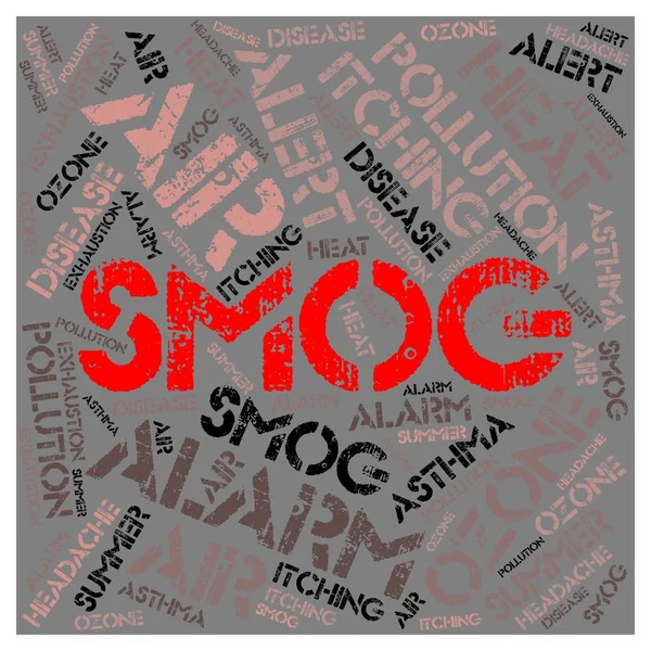 illustration: smog pollution and health consequences