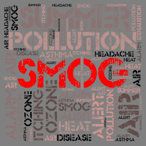 illustration: smog pollution and health consequences