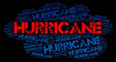 Word bulut - siyah arka plan üzerinde 