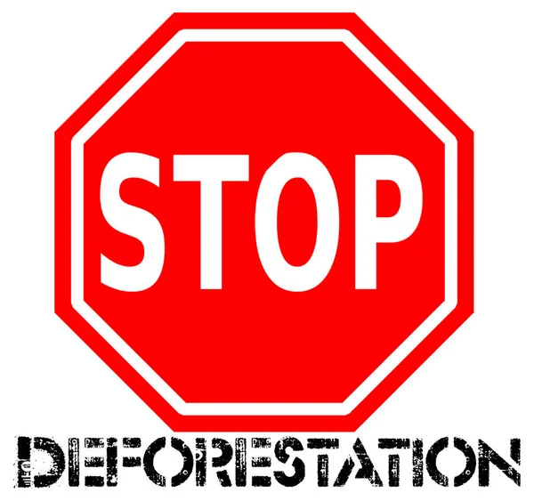 Detener Deforestación Ahora — Foto de Stock