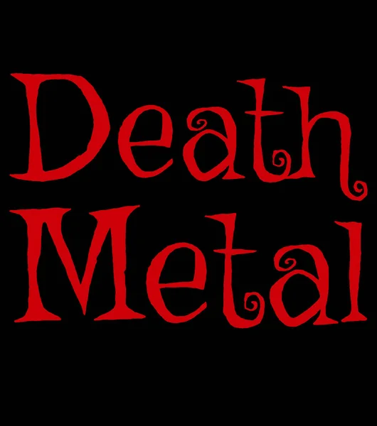 Grafik Müzik Tarzı Death Metal — Stok fotoğraf