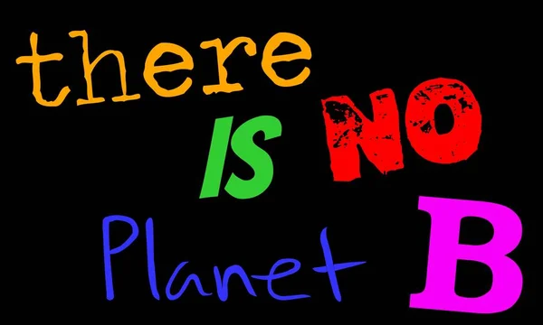 Gráfico Não Existe Planeta — Fotografia de Stock