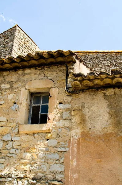 Impressão Uma Pequena Aldeia Provence França — Fotografia de Stock