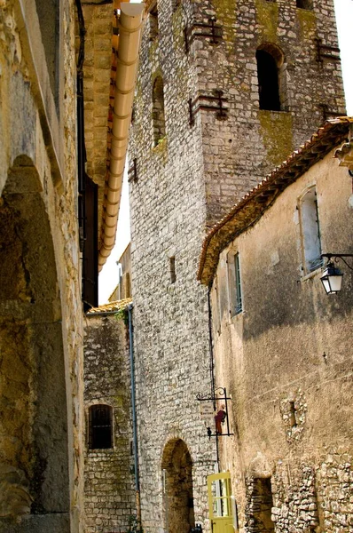 Impresión Pequeño Pueblo Provence Francia — Foto de Stock