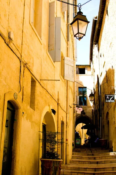 Impresión Pequeño Pueblo Provence Francia — Foto de Stock