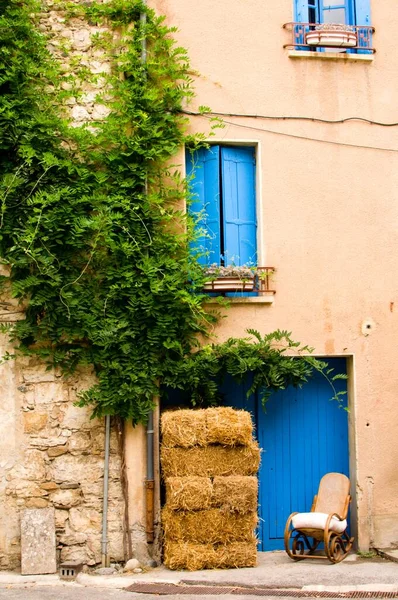 Impresión Pequeño Pueblo Provence Francia — Foto de Stock