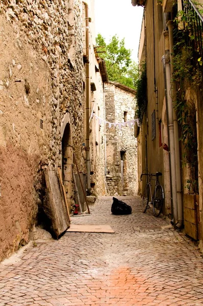 Impresión Pequeño Pueblo Provence Francia — Foto de Stock