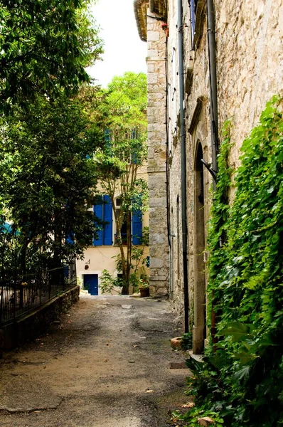 Callejón Hermoso Tranquilo Concepto Acogedor Europa Fachada Francia Armonioso Histórico — Foto de Stock