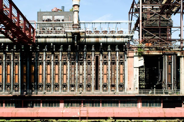 Abandoned Old Steelworks Impression Steel Rust — Stock Photo, Image