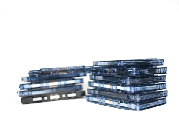 Old Audio Cassettes Cult Objects — Stock Photo, Image