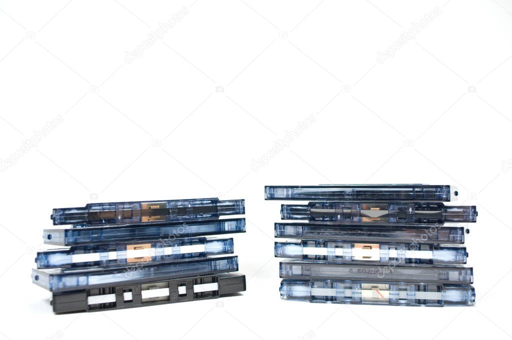 old audio cassettes - cult objects of the past