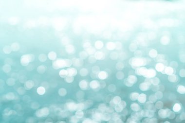 Plaj bokeh mavi renk arka plan bulanıklık.