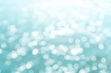 Plaj bokeh mavi renk arka plan bulanıklık.