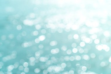 Plaj bokeh mavi renk arka plan bulanıklık.