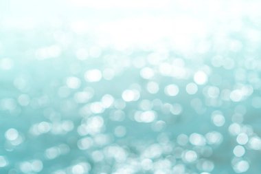 Plaj bokeh mavi renk arka plan bulanıklık.