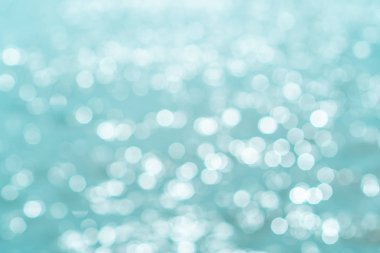 Plaj bokeh mavi renk arka plan bulanıklık.